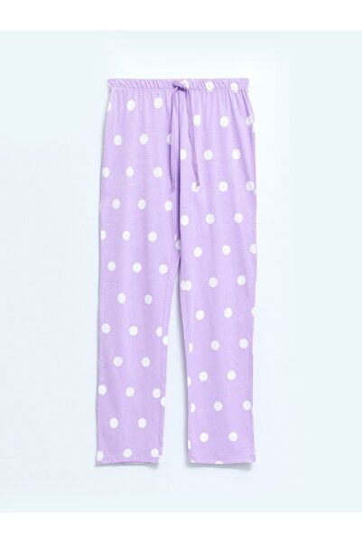 LC Waikiki Sada bavlněných těhotenských pyžam s dlouhým rukávem a výstřihem