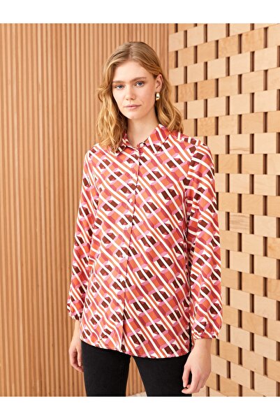 LC Waikiki Cămașă de damă cu mânecă lungă cu model