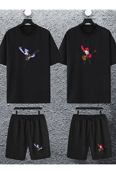 macklin Unisex Γυναικεία Ανδρικά Mordecai Margaret Printed Lover Couple Combi...