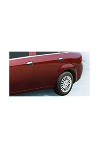 AKTİF OTO KROM Fiat Linea Uyumlu Krom Kapı Kolu (4 KAPI) Ve Cam Alt Çıtası Se...