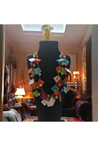 Budakoğulları Gümüş El Yapımı Etnik Otantik Hippi Bohem Sağlık Ağrı Dikkat Çakra Doğal Taş Kolye