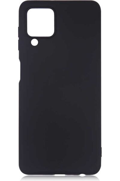 Case 4U Samsung Galaxy M22 Kılıf Klasik Mat Renkli Yumuşak Premier Silikon Siyah