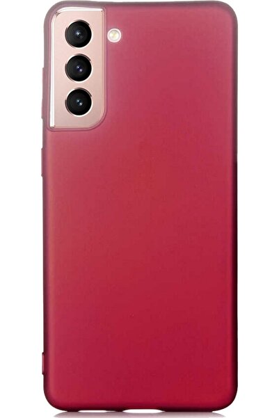 Case 4U Samsung Galaxy S21 Plus Uyumlu Kılıf Klasik Mat Renkli Yumuşak Premie...