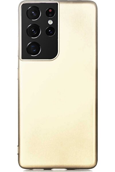 Case 4U Samsung Galaxy S21 Ultra Uyumlu Kılıf Klasik Mat Renkli Yumuşak Premi...