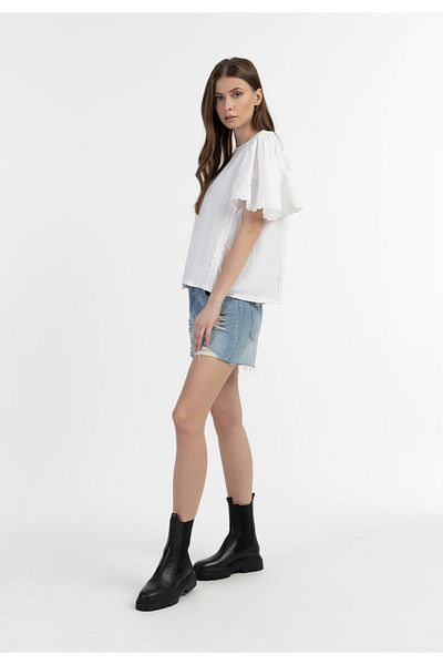 Dreimaster Vintage Blusenshirt und Sptze Bridgeport
