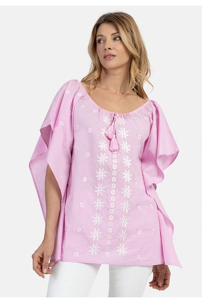 USHA FESTIVAL Poncho carnea