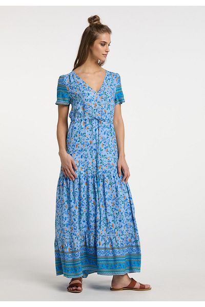 USHA FESTIVAL Maxikleid a Blumenprint karnea