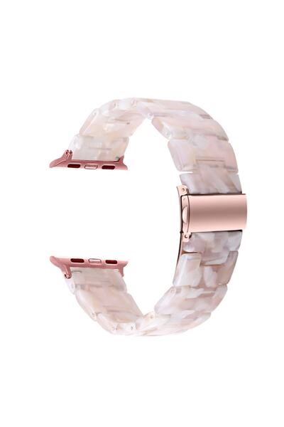 Cool Cold حزام لساعة أبل 42/44/45/49 ملم - Iwatch Series 10، سوار من الراتنج الطبيعي مقاس 46 ملم