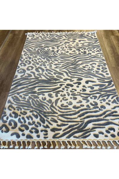 İpek Halı Ipek Mekik Halı Lux 11705 White Grey Modern Iskandinav Halı