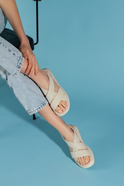 MNShoes Bakka Kalın Taban Yazlık Sandalet