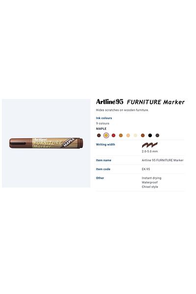 artline قلم تنقيح خشبي من خشب القيقب - خشب القيقب (ek95)