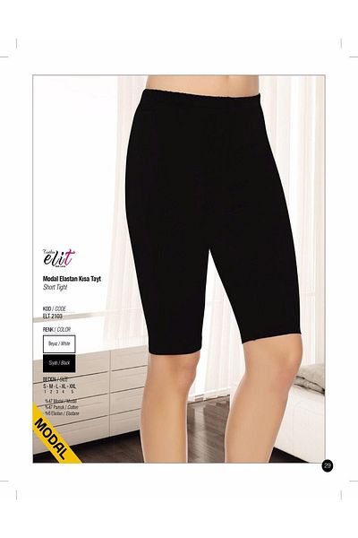 Tutku Elit Colanți scurti din Lycra modal de damă 2103 - 3 bucăți