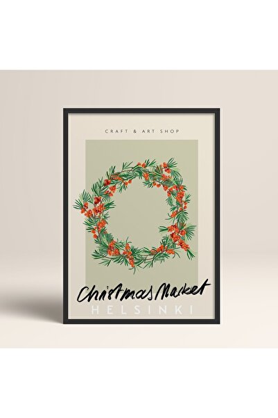 HOMEPACK Crna slika u drvenom okviru, uokviren poster, umetnički moderni zidn...