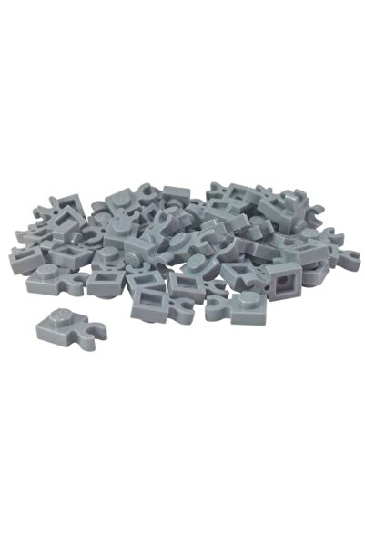 LEGO Orjinal Moc Aksesuar Plate Modified 1 X 1 Açık Gri Dikey Clipli Düz Tuğl...