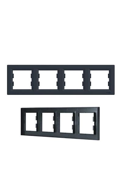 SCHNEIDER Asfora Anthracite 4-Piece Horizontal Frame