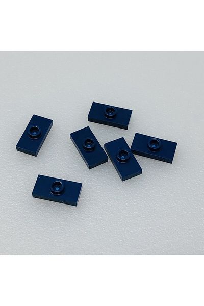 LEGO Original Accessory Plate Modified 1 X 2 Jumper Navy Blue Flat Tile Brick 8 Pieces Will Be Sent