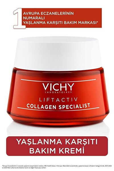 Vichy Liftactiv Collagen Specialist Yaşlanma Karşıtı Bakım Kremi 50.ml