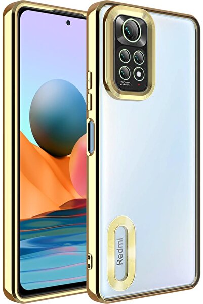 Case 4U Xiaomi Redmi Note 11s Kılıf Kamera Lens Korumalı Şeffaf Renkli Logo G...