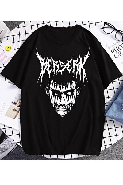 Freak Tshirt Black Color Berserk Printed Oversize Unisex Anime T-shirt