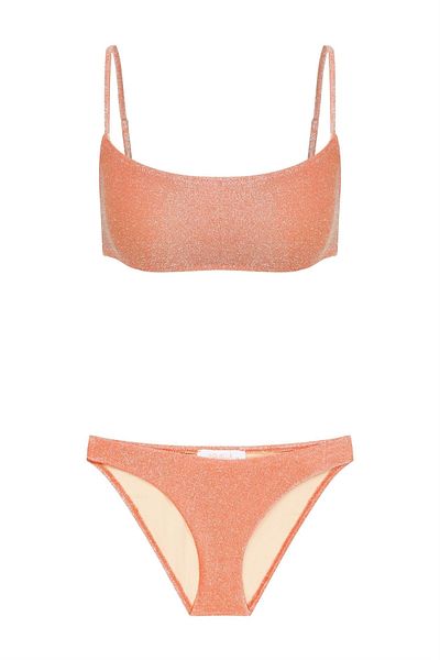 AQUELLA Lureks Orange Bustier Bikini Set