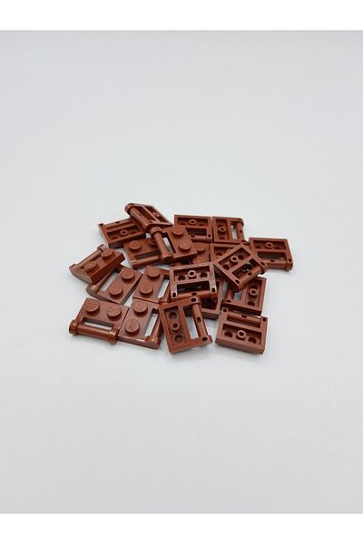 LEGO Original Custom Accessory Plate Modified 1 X 2 Horizontal Bar Brown Flat Brick 4 Pieces Will Be Sent