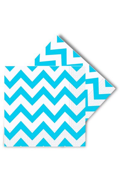 GÜNEŞAVM Χαρτοπετσέτα Roll Up 20τμχ -zigzag Turquoise-