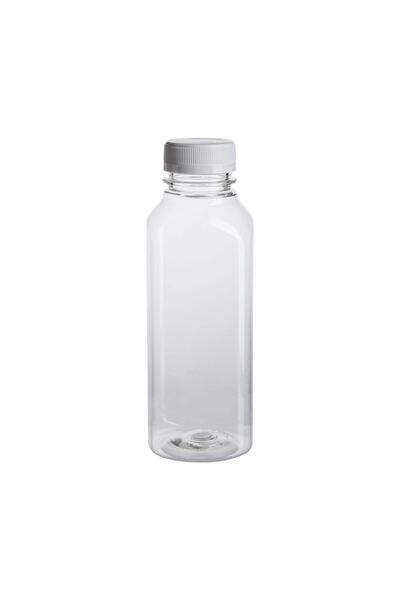 Güvenç Ambalaj 144 Adet - 500 ml Boş Şeffaf Köşeli Meyve Suyu Şişesi - Beyaz ...