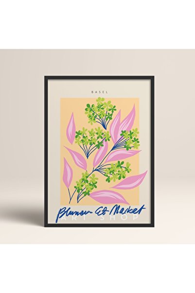 HOMEPACK Crna slika u drvenom okviru, uokviren poster, umetnički moderni zidn...