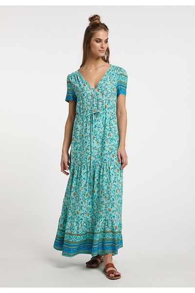 USHA FESTIVAL Maxikleid a karnea Blumenprint