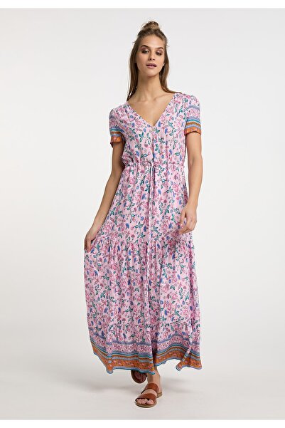 USHA FESTIVAL Maxikleid a Blumenprint karnea