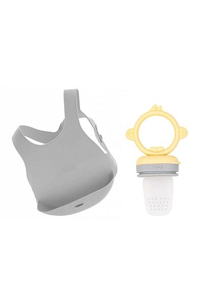 OiOi Silicone Bib and Puree Set