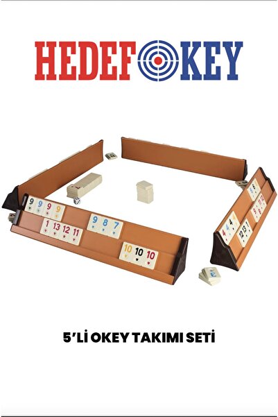 Hedef Plastik Istaka Okey Takımı (5'li Set )