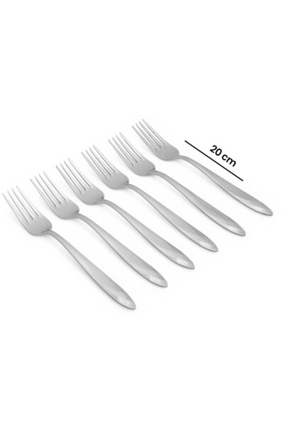 Erdem Elmas 6'lı Yemek Çatalı