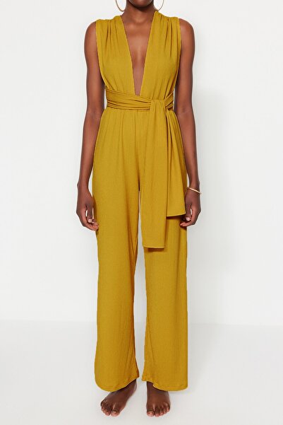 Trendyol Collection Jumpsuit - Green - Relaxed fit