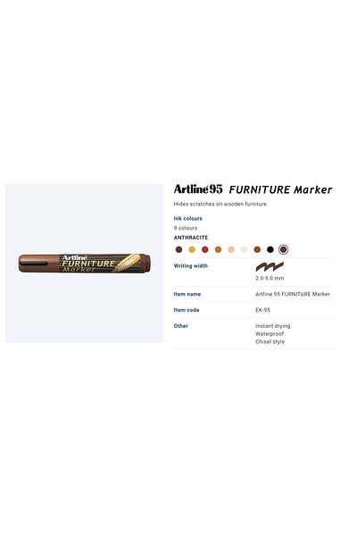 artline قلم تنقيح خشبي أنثراسايت- أنثراسايت (ek95)