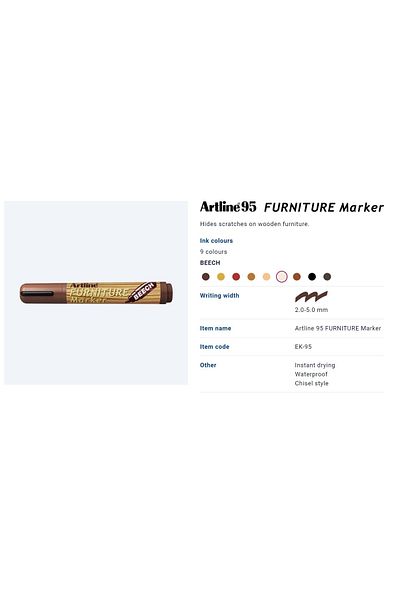 artline قلم تنقيح خشبي من خشب الزان - Beech (ek95)