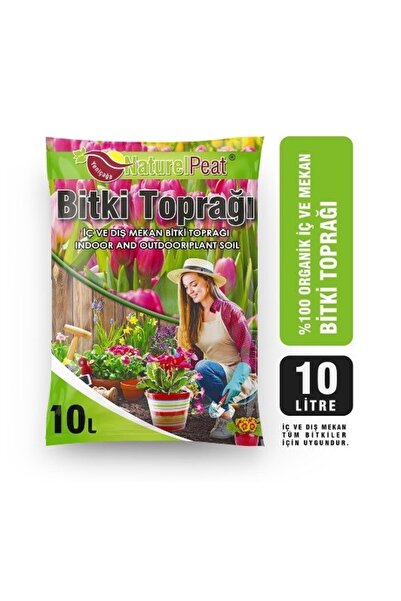 NaturelPeat 10 Litre Genel Kullanıma Uygun Steril Ve Organik Torf Toprağı