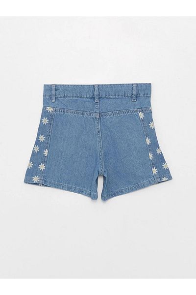LC Waikiki Lcw Kids Printed Girl's Jean Shorts