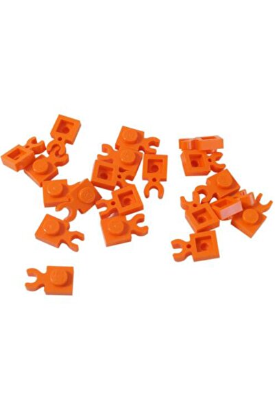 LEGO Original Moc Accessory Plate Modified 1 X 1 Orange Vertical Clip Flat Br...