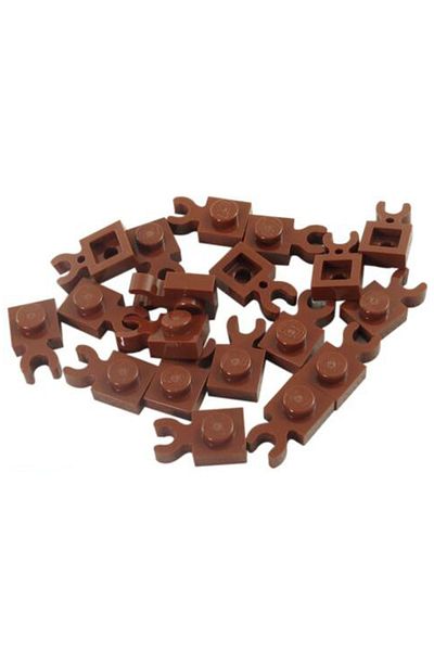 LEGO Moc Accessory Plate Modified 1 X 1 Brown Vertical Clipped Flat Brick 6 Pieces Will Be Sent