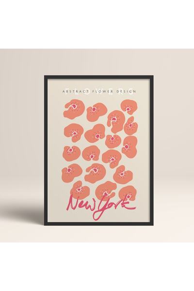 HOMEPACK Crna slika u drvenom okviru, uokviren poster, umetnički moderni zidn...