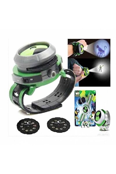 TOYSA TOYS Ben 10 Projektörlü Saat Ben Ten Duvara Yansıtmalı Diskli Akıllı Saat