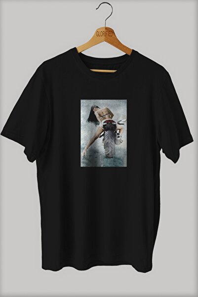 Adrift -wed Motor Tutkusu Tasarım Baskılı Oversize T-shirt ( Tişört )sokak Tarzı