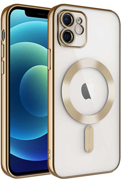 Case 4U Apple Iphone 12 Kılıf Kamera Lens Korumalı Magsafe Şarj Kılıfı Şeffaf...