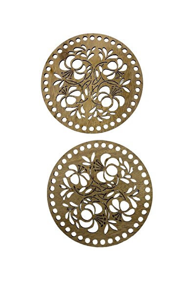 aladepo حافة شنطة خشب 15 سم خشب فاتح وجهين 3 مم MDF