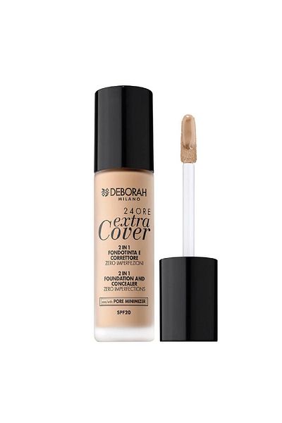 Deborah 24ore Extra Cover Spf20 High Coverage Lasting Liquid Foundation No: 00 Ivory