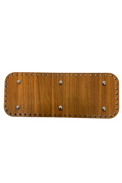 aladepo Дървена основа за чанта, орех, 13x33 см