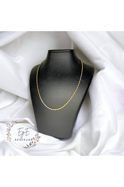 moonglare قلادة من الفولاذ بسلسلة ملتوية رفيعة