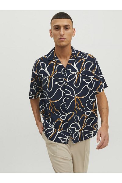 Jack & Jones Patterned Short Sleeve Shirt- Blatropic