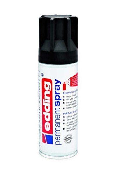 Edding Permanent Akrilik Spray Boya Siyah Mat 901 Ed5200901